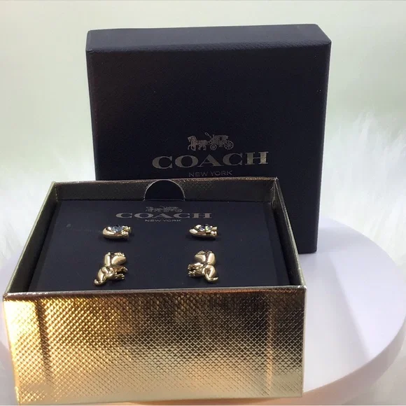 Coach REXY Post Earrings Set - Picture 6 of 6